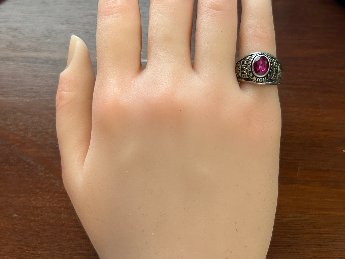 10k White Gold Designer AC Class School Highscool Ring Carroll County Ky 1978