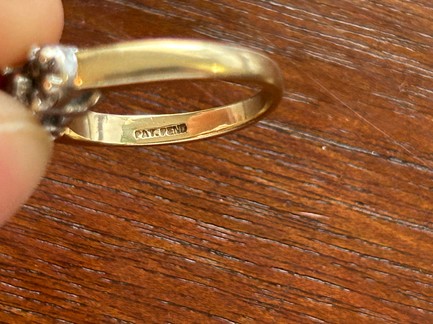 Vintage 14k Yellow Gold .40ctw Diamond Cluster Ring Sz 5.5
