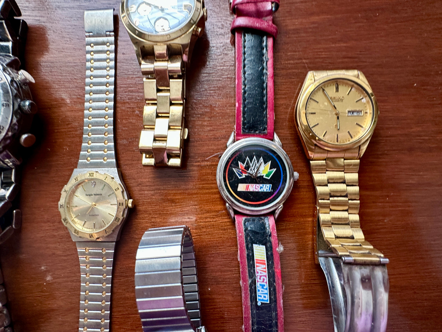 Vintage to Now Mens Wristwatch Watch Lot Quartz Seiko Chronograph Marc Jacobs