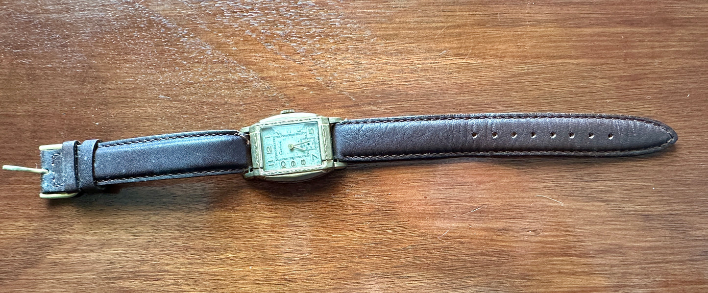Vintage Certina Gold Manual Wind Wristwatch Watch 15j NOT WORKING