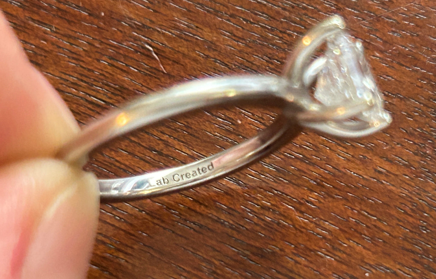 Kay Jewelers 1.25ct Princess Cut Diamond Solitaire Engagement Ring Sz 7