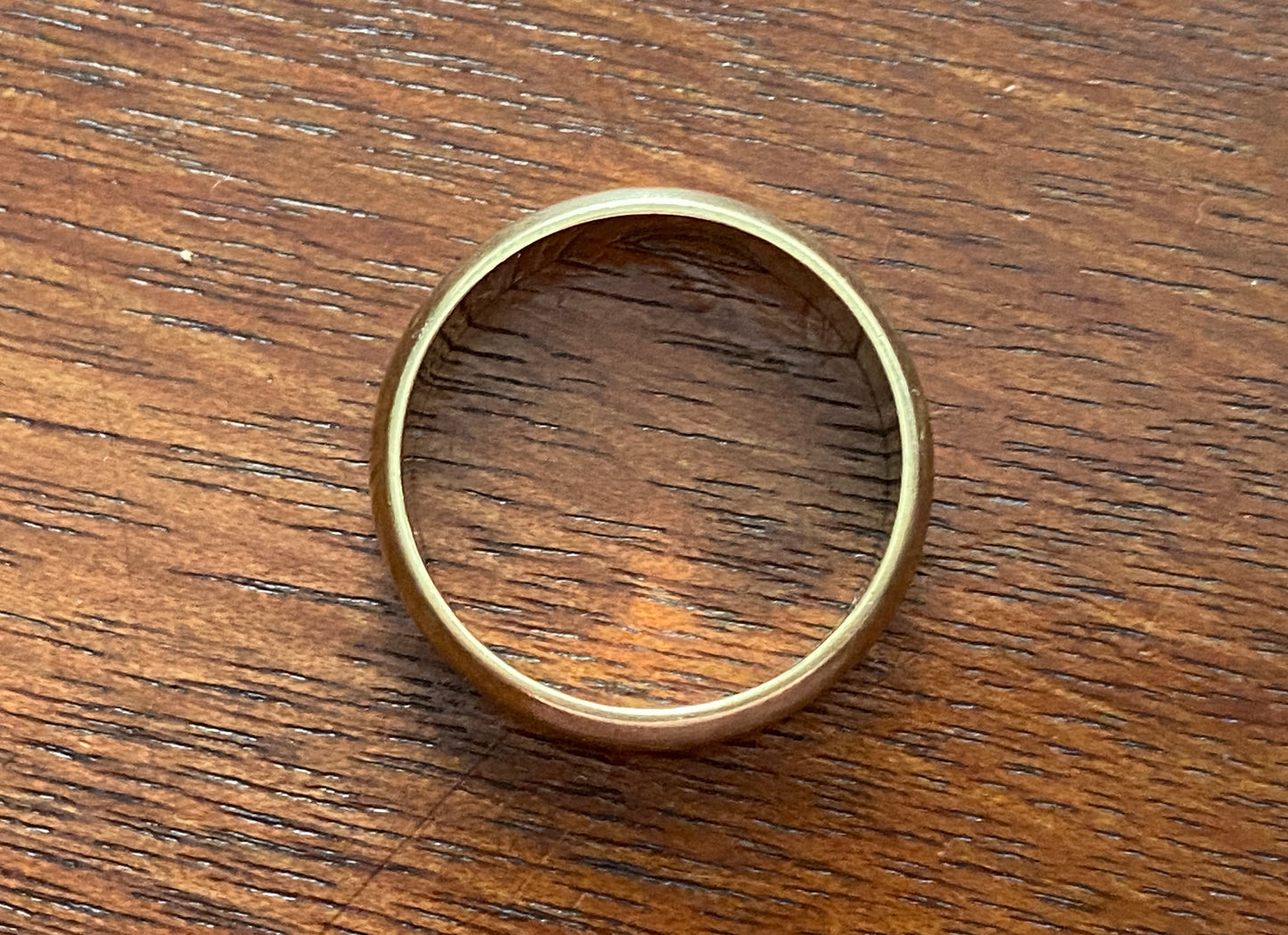 PJ Co 10k Yellow Gold Wide Wedding Band Sz 7.75