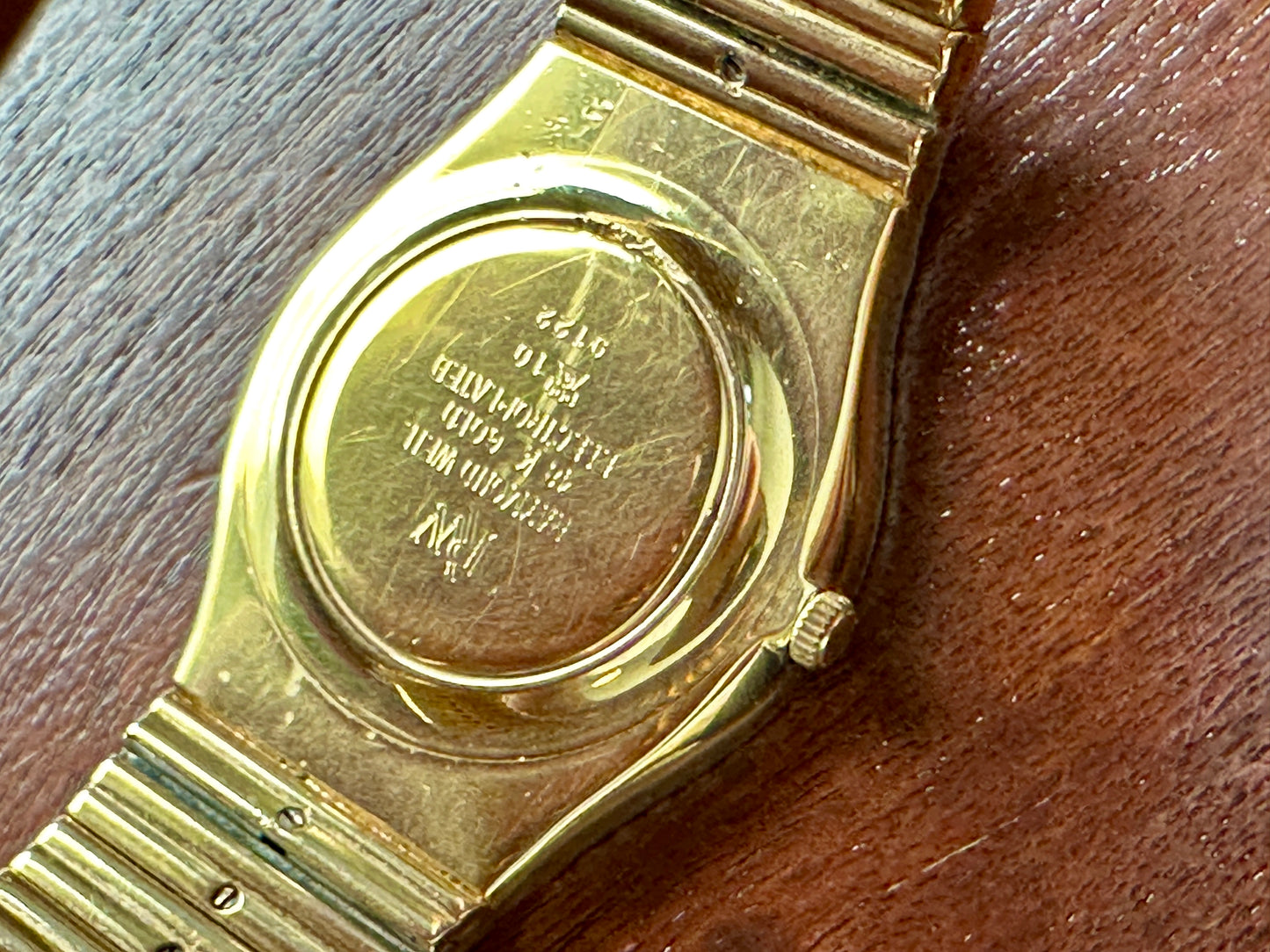 Vintage Raymond Weil 18k Yellow Gold Electro Gold Plate Wristwatch in Box