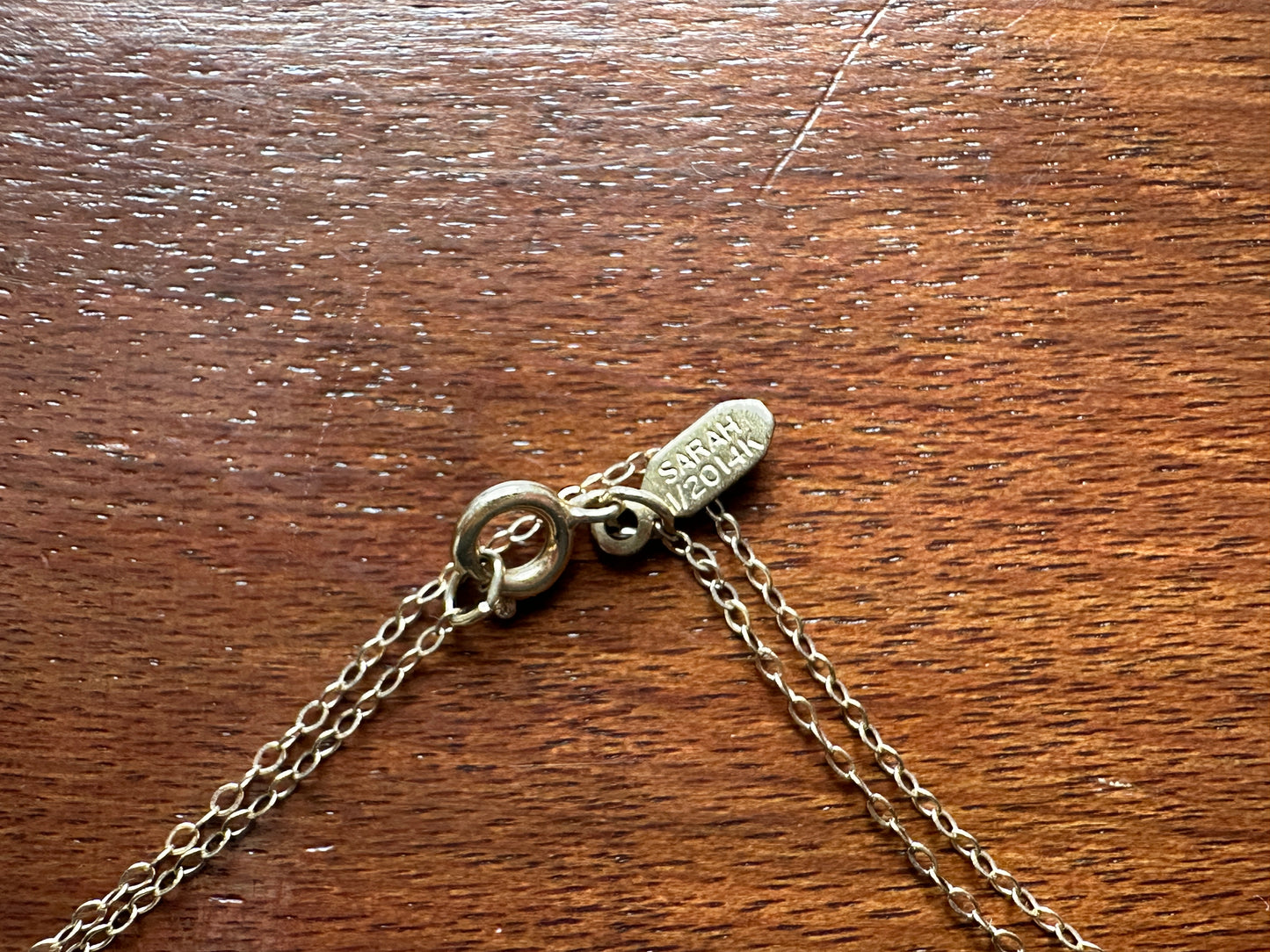 Vintage Sarah Coventry 1/20 14k Yellow Gold Filled Chain Link Necklace