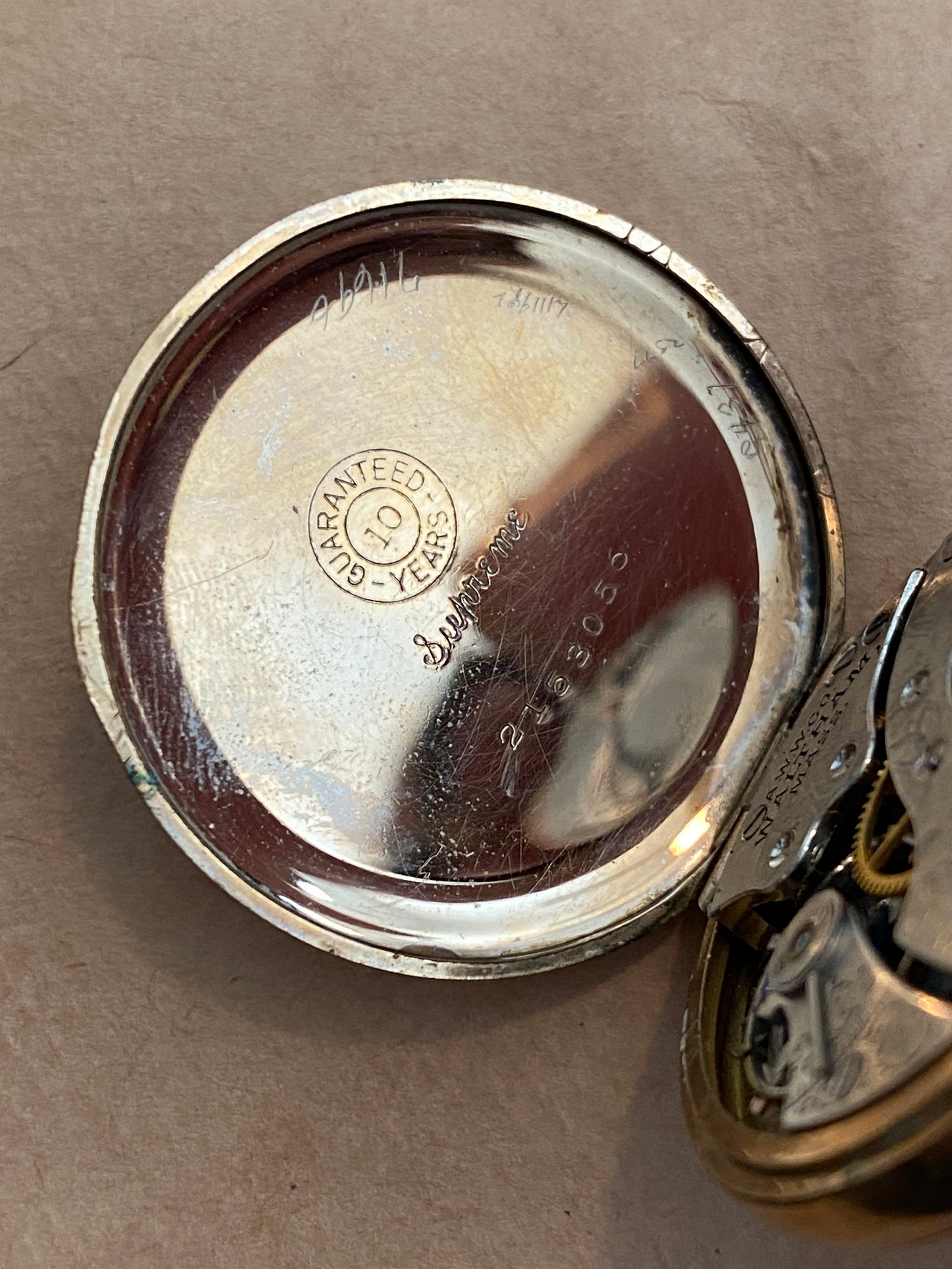1908 Waltham Gold Filled Pocket Watch Grade 100 Model 1900 0s 7j