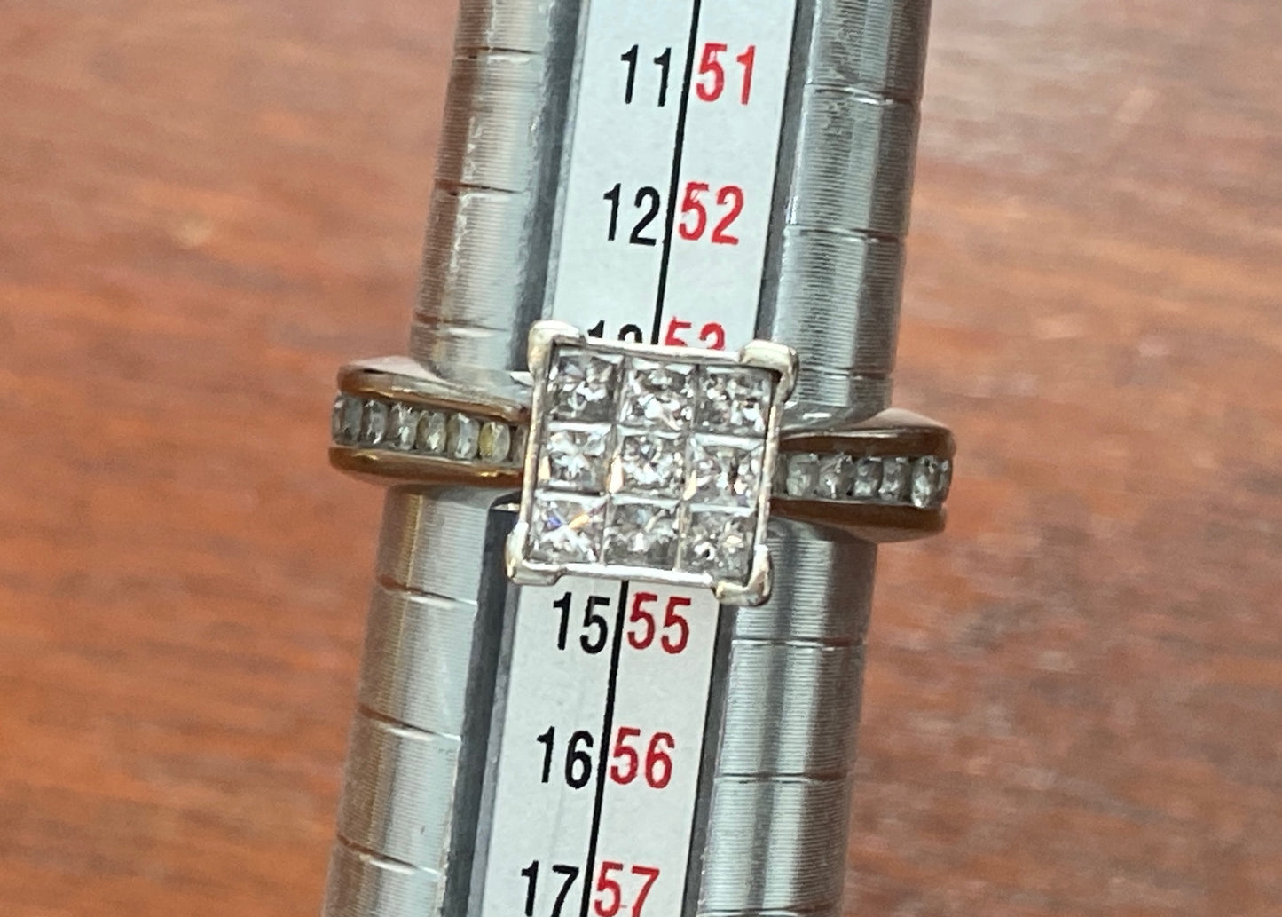 Forever Bride ZEI 10k White Gold 1ctw Diamond Engagement Ring Sz 6.75