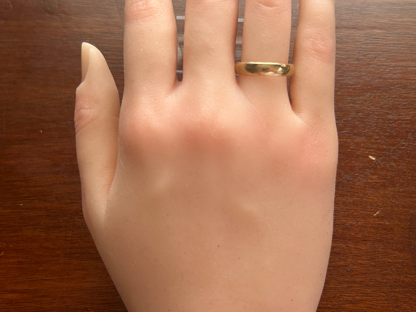 Vintage 10k Yellow Gold Wide Mens Wedding Band Ring Signed RMI Sz 8.5