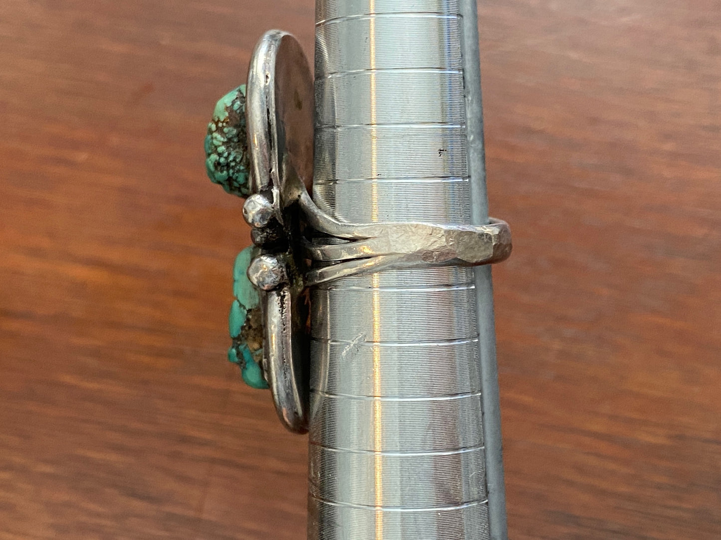 Sterling Silver 925 Turquoise Old Pawn Ring Sz 6.5