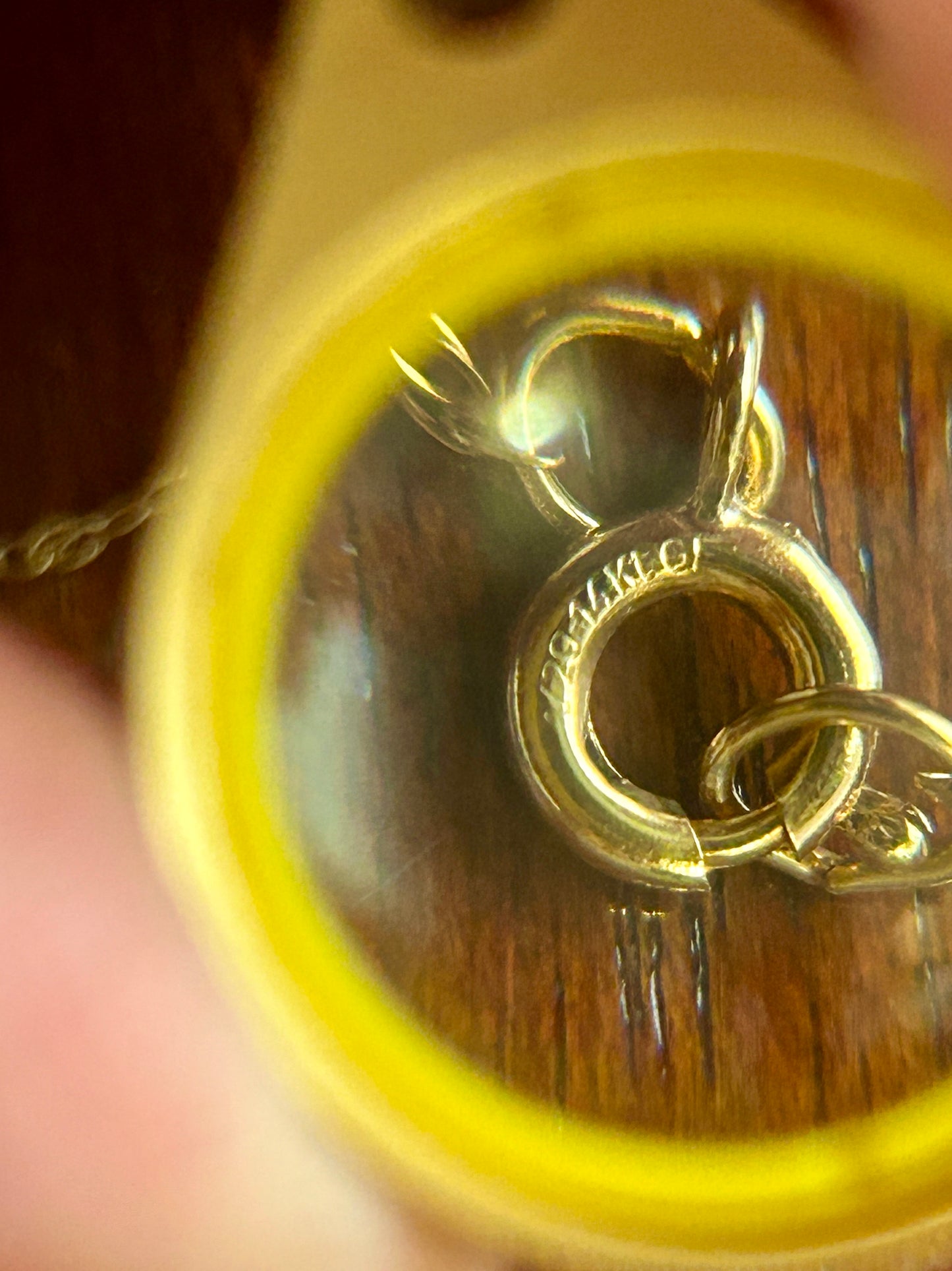 Vintage 1/20 14k Gold Filled Chain Pendant Necklace W Letter Monogram Initial