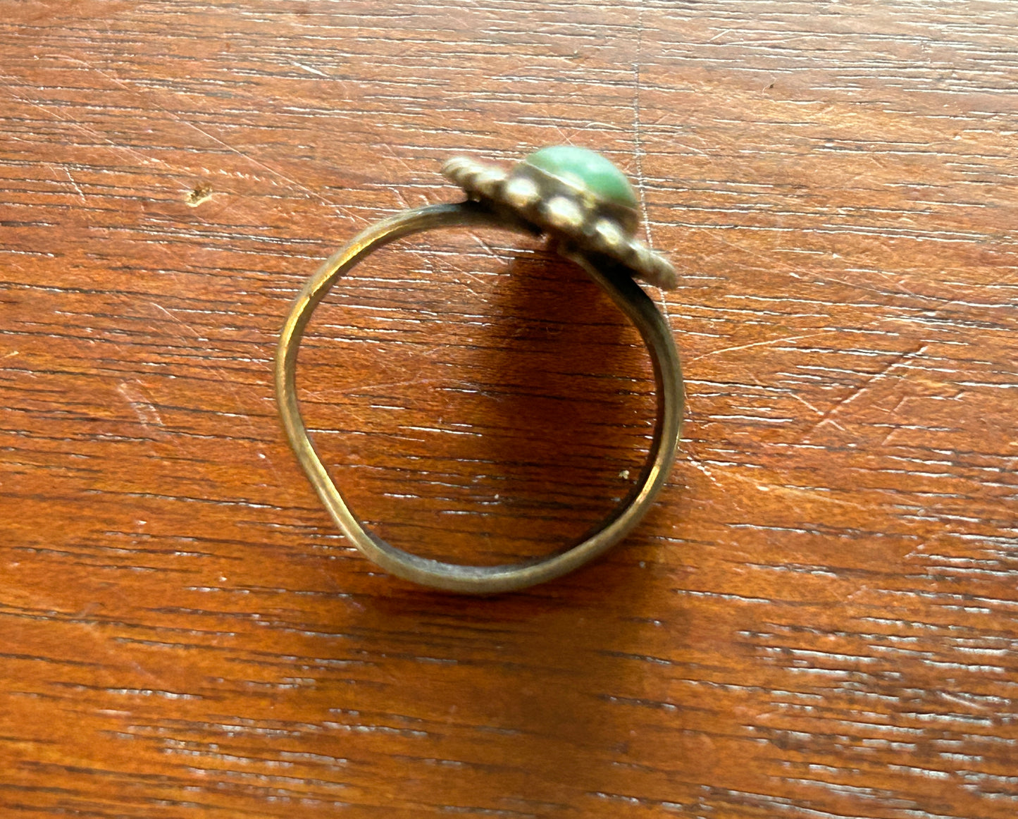 Vintage Bell Trading Post Sterling Silver 925 Green Turquoise Ring Sz 6.25