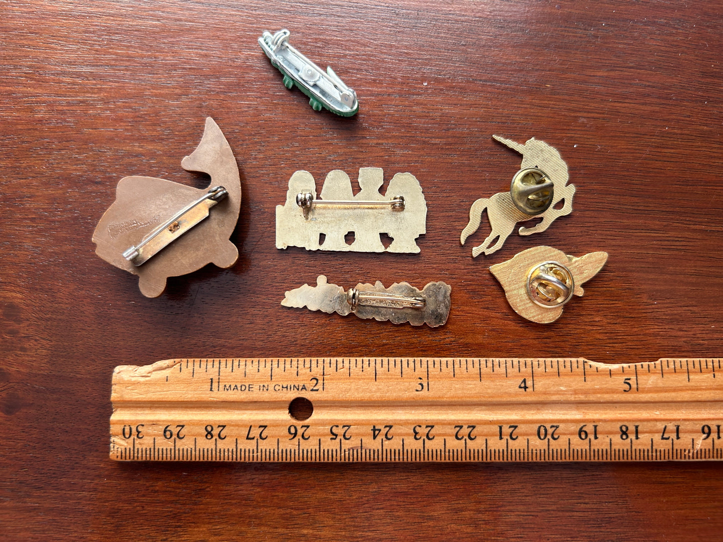 Vintage Cute Sweet Brooch Pin Lot Whale Unicorn Elephants Enamel Plastic & More