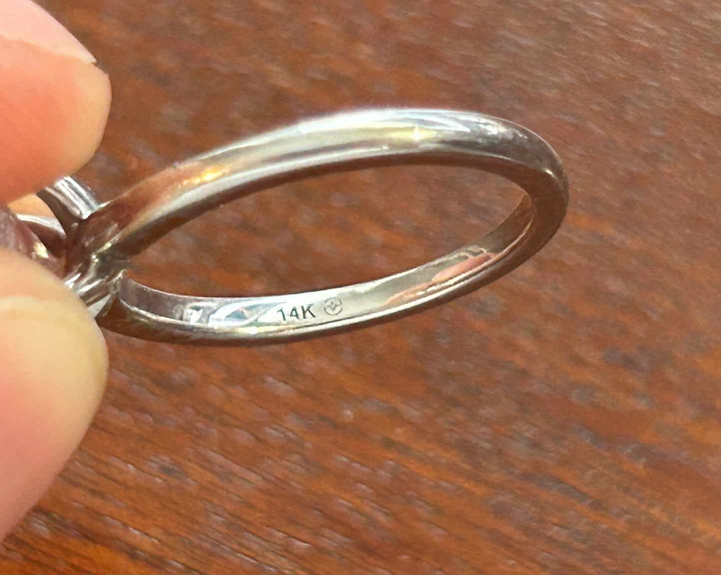 Kay Jewelers 1.25ct Princess Cut Diamond Solitaire Engagement Ring Sz 7