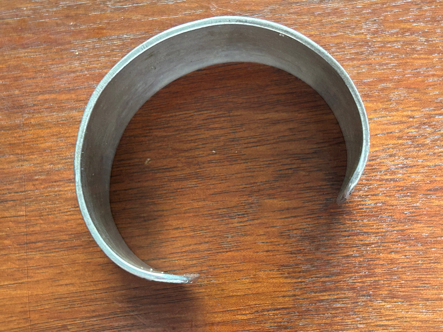 Sterling Silver 925 Signed VJP Navajo Wide Heavy Cuff Bracelet Vincent J Platero