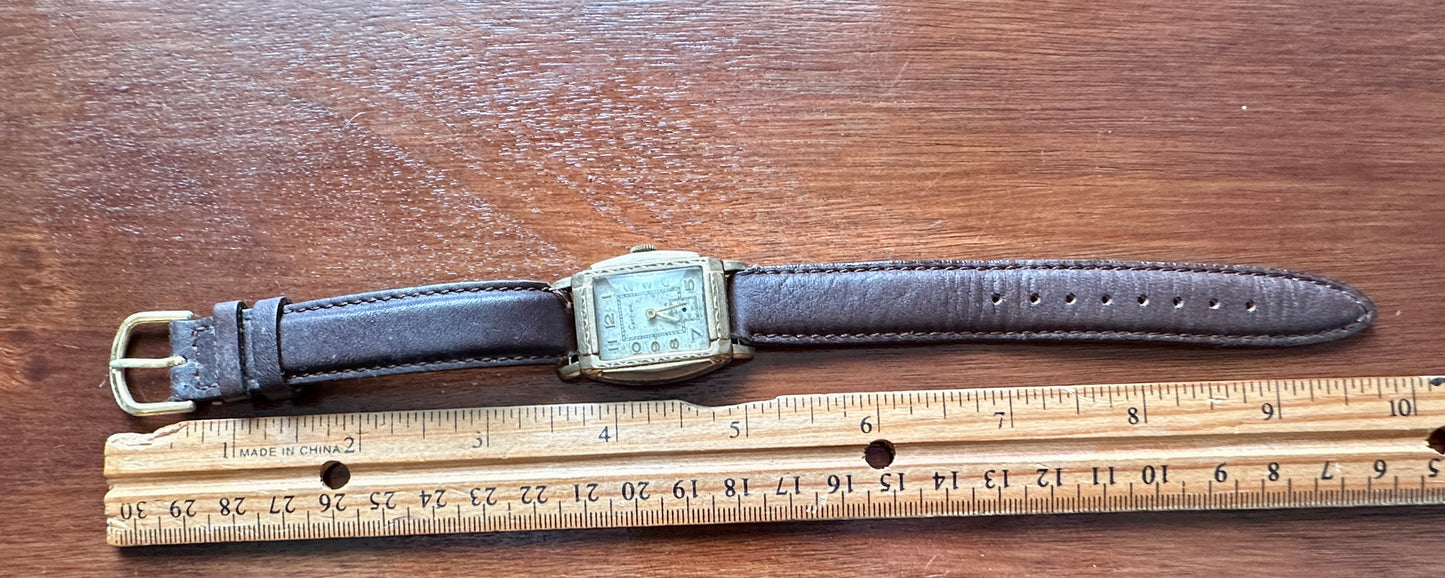Vintage Certina Gold Manual Wind Wristwatch Watch 15j NOT WORKING