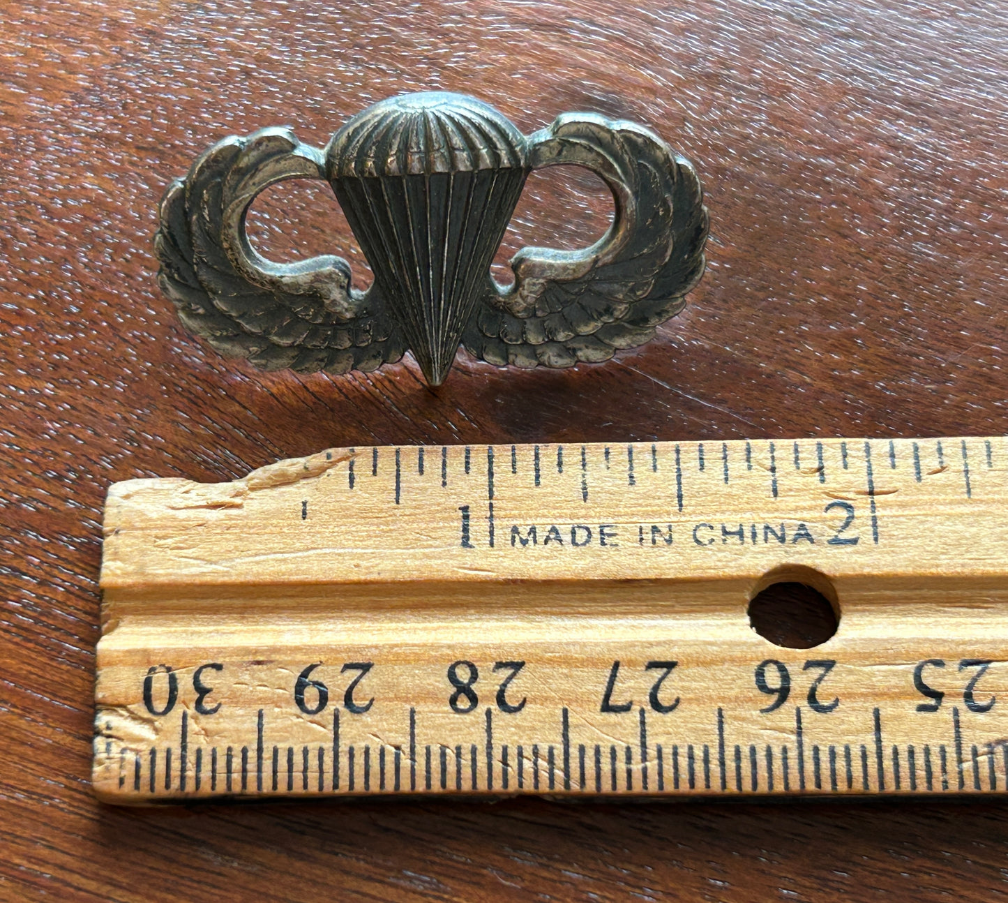 Vintage US Military Airborne Jump Wings Parachutist Pin Pinback Badge