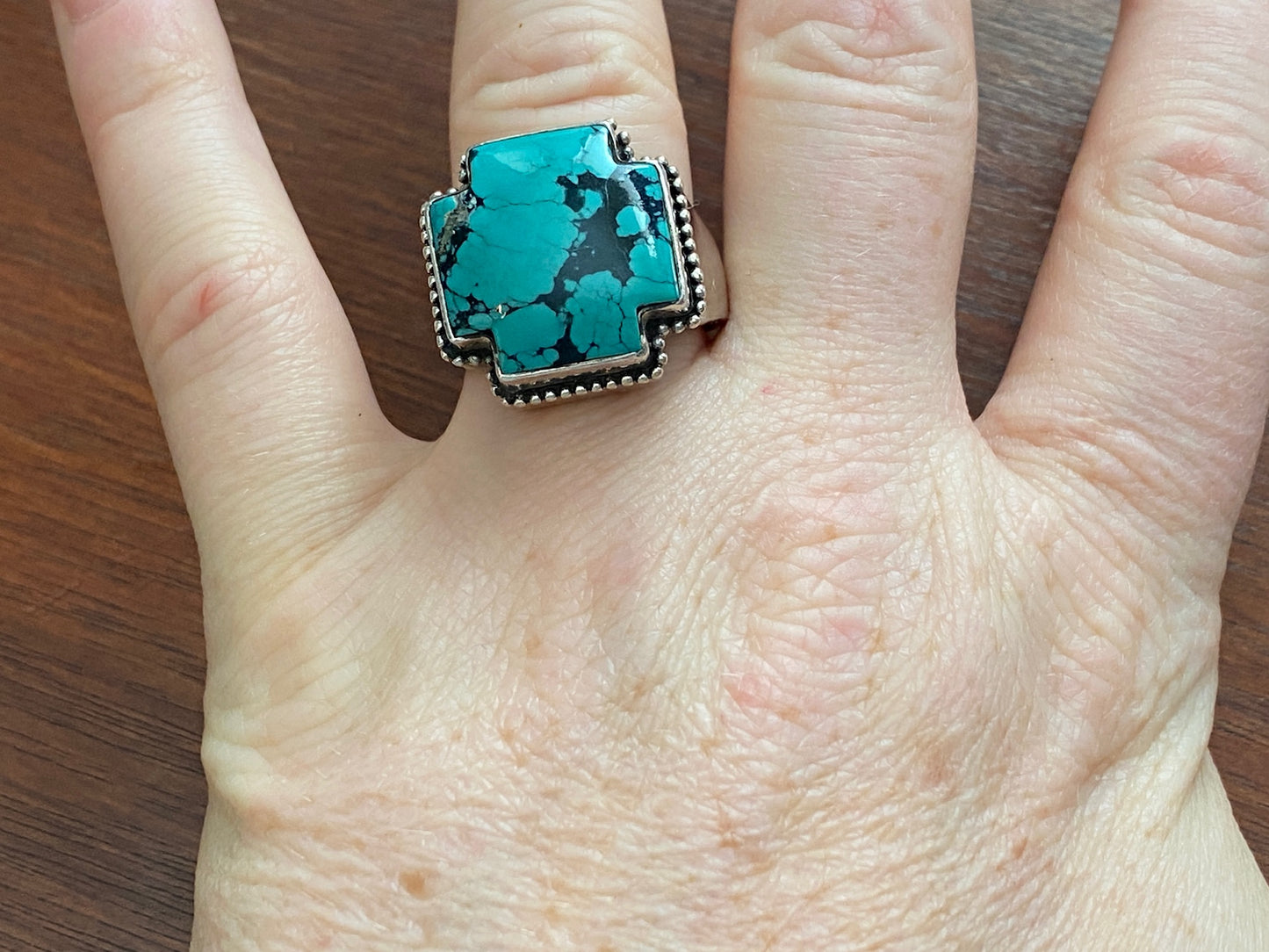 Barse Sterling Silver 925 Turquoise Ring Sz 9