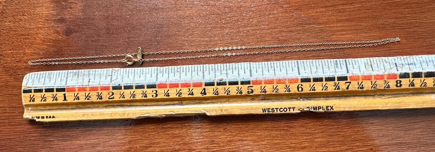 Vintage Sarah Coventry 1/20 14k Yellow Gold Filled Chain Link Necklace