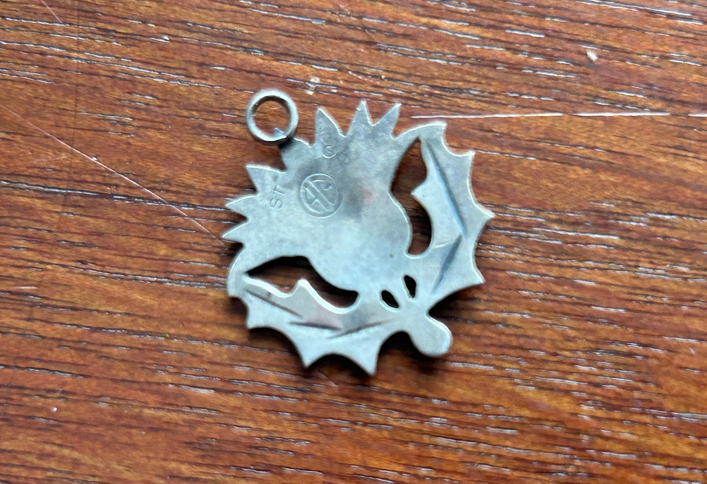 Vintage Sterling Silver 925 Abbott Gotshall Thistle Scottish Necklace Pendant