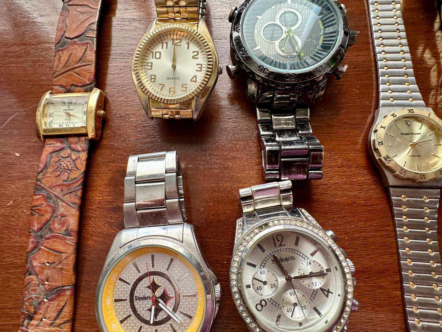 Vintage to Now Mens Wristwatch Watch Lot Quartz Seiko Chronograph Marc Jacobs