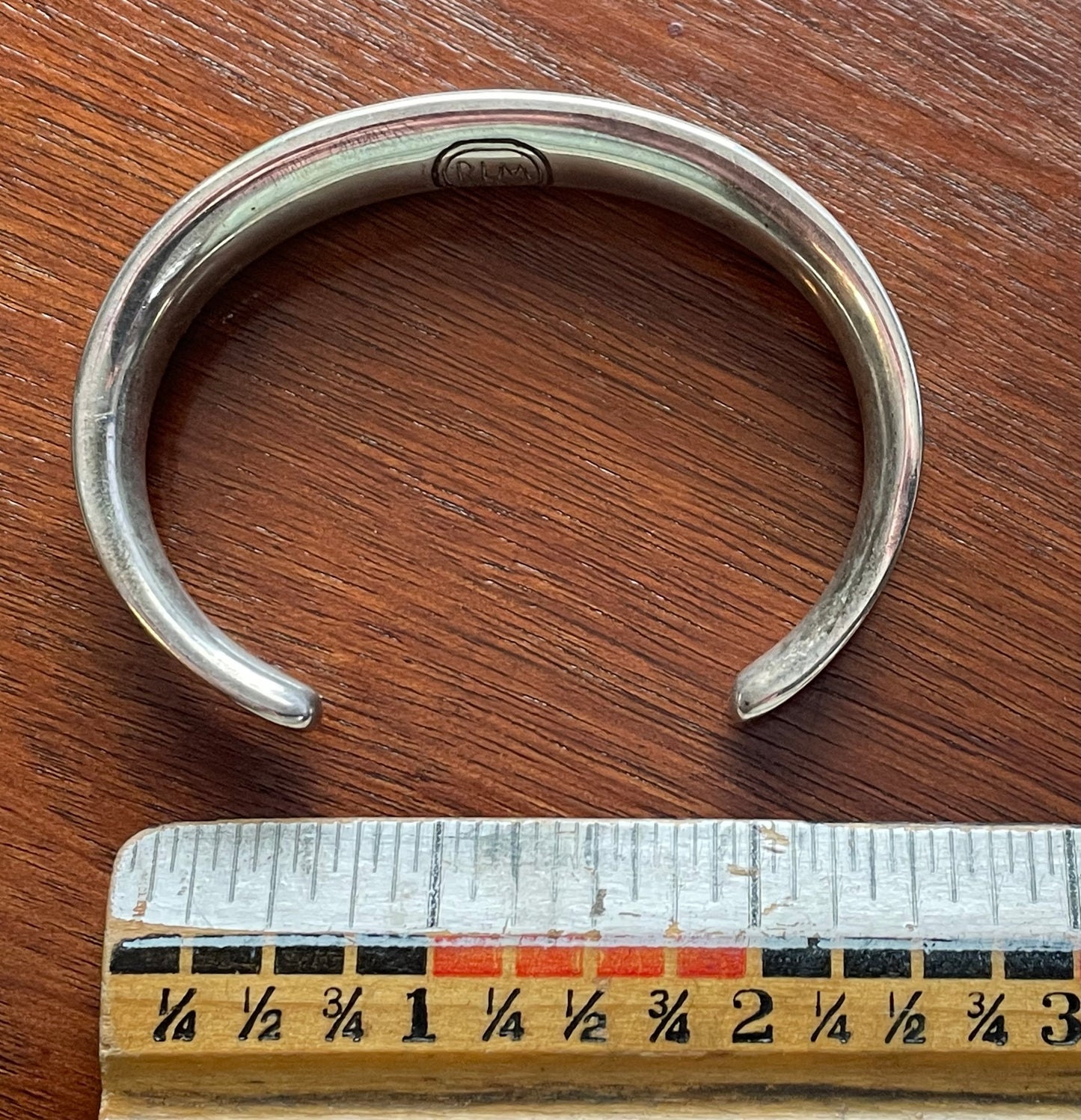 Robert Lee Morris RLM Sterling Silver 925 Concave Cuff Bracelet