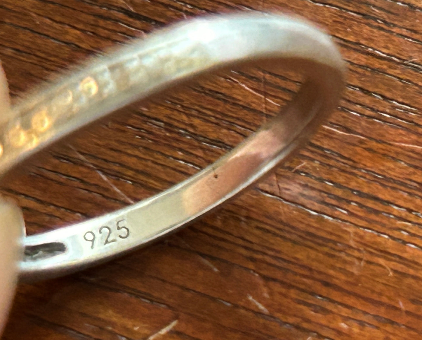 Sterling Silver 925 Diamond Accent Wedding Band Ring Sz 8