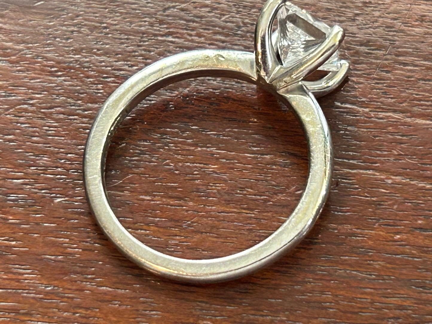 Kay Jewelers 1.25ct Princess Cut Diamond Solitaire Engagement Ring Sz 7