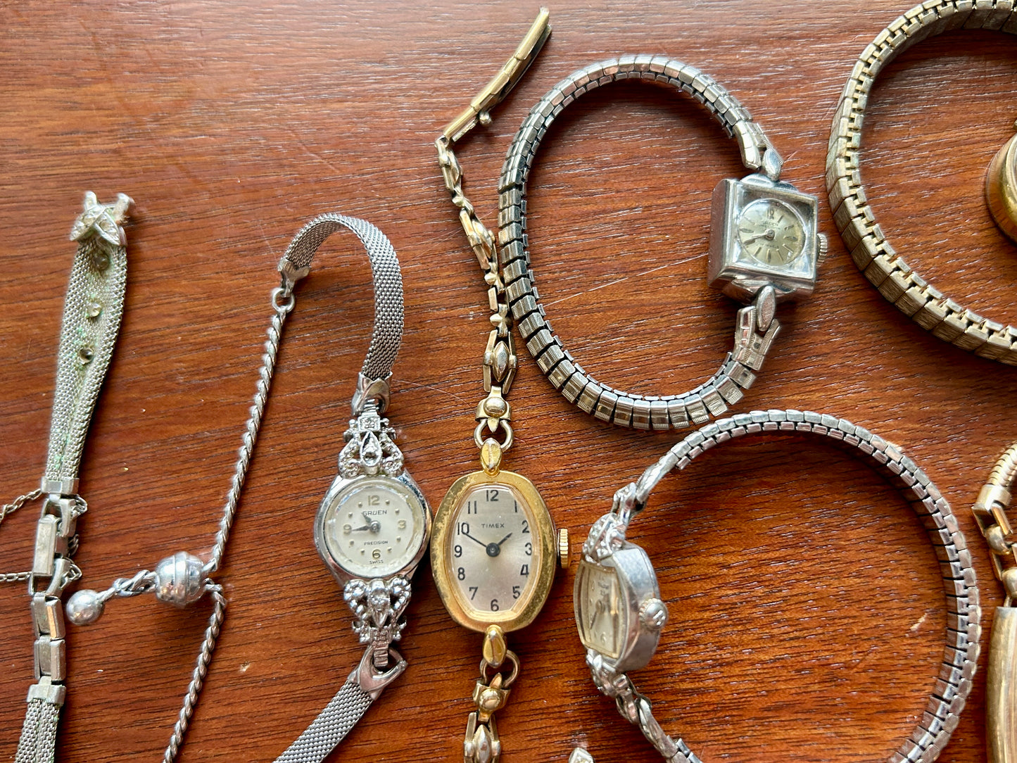 Huge Lot of Gold Filled Rolled Gold Vintage Womens Watch Bulova Elgin Gruen More
