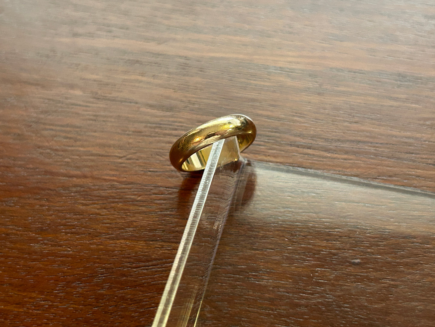 Vintage 14k Yellow Gold Wide Wedding Band Ring Sz 5.5