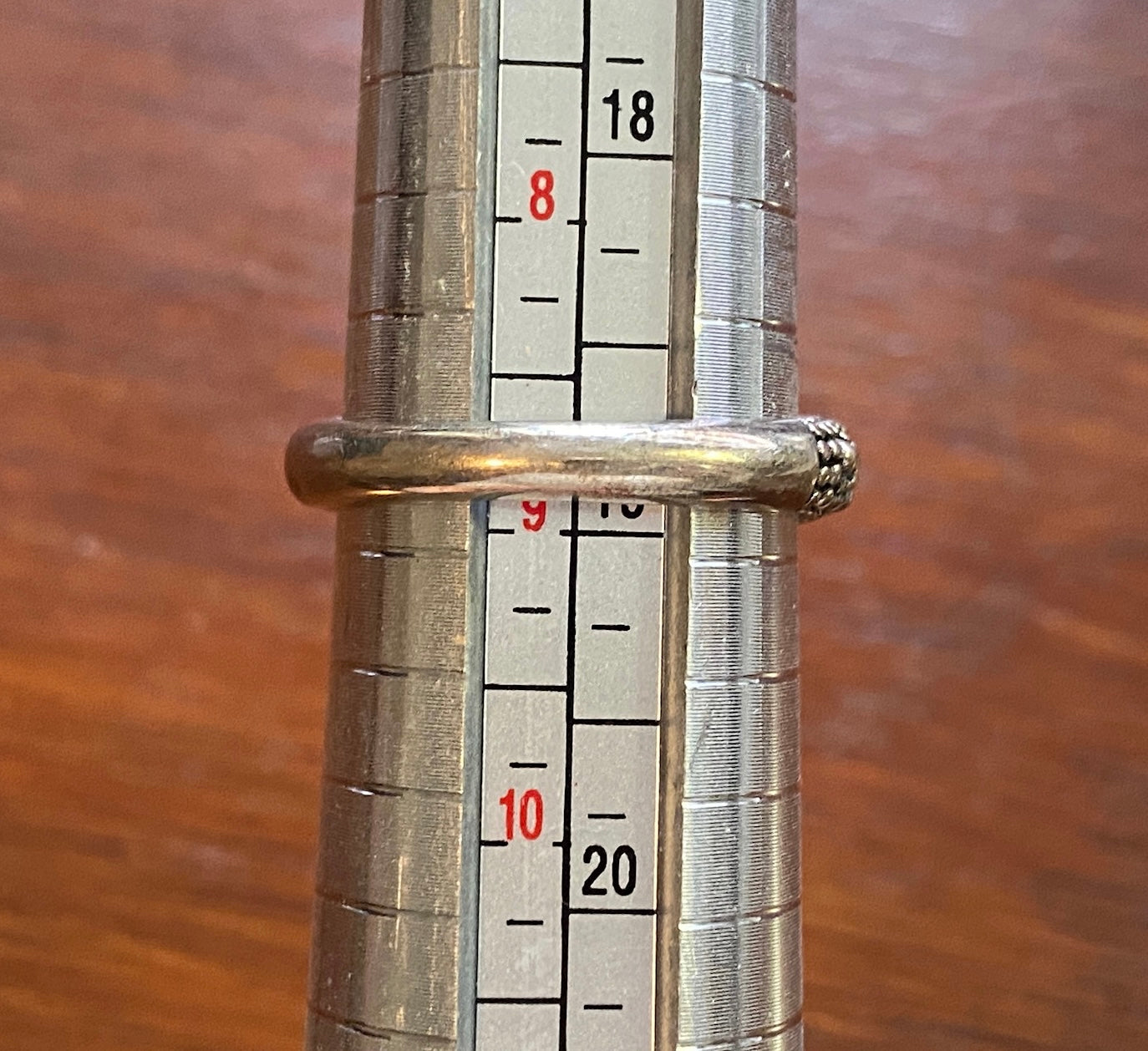 Michael Dawkins Sterling Silver 925 Modernist Ring Sz 9
