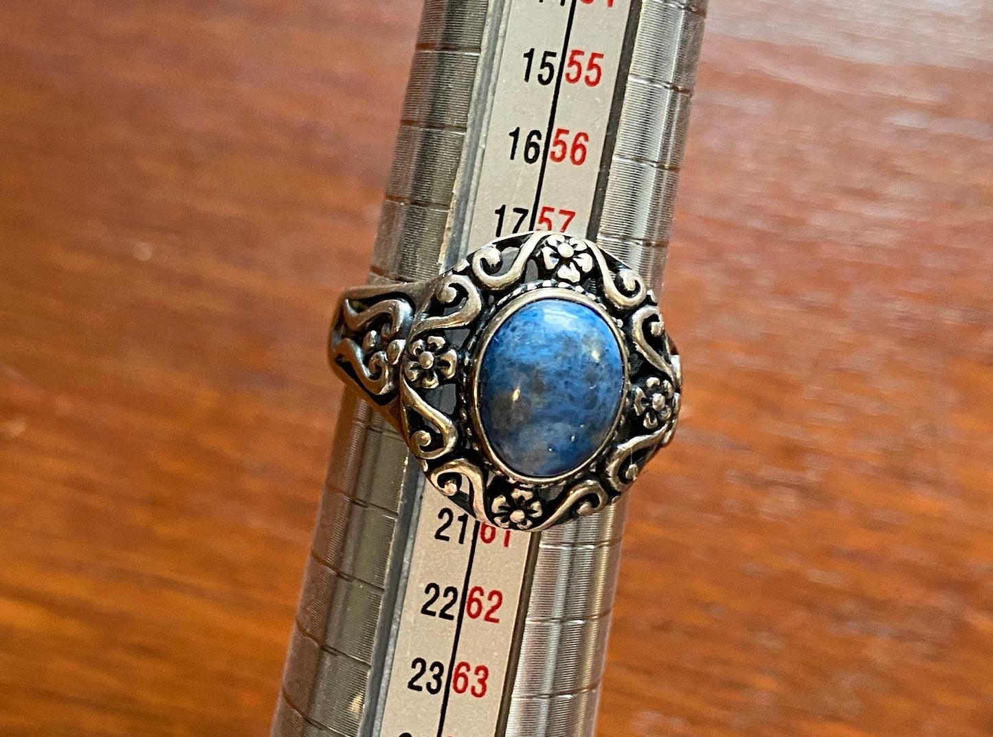 Relios by Carolyn Pollack Sterling Silver 925 Blue Lapis Ring Sz 9