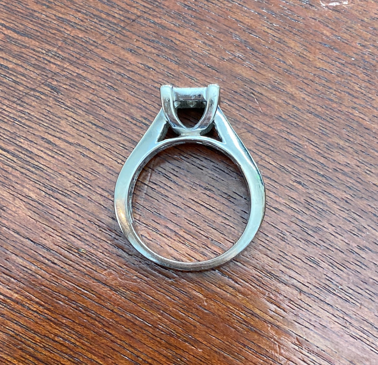 Forever Bride ZEI 10k White Gold 1ctw Diamond Engagement Ring Sz 6.75