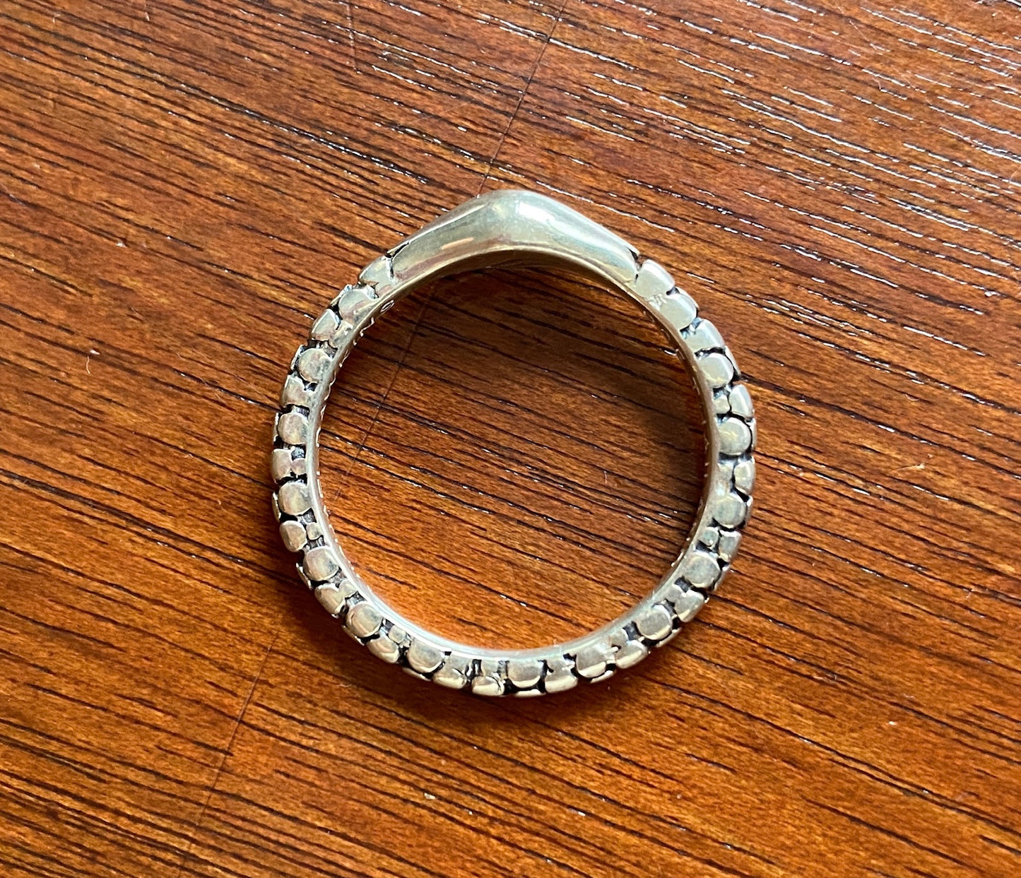 Designer Michael Dawkins Sterling Silver 925 Modern Stacking Band Ring Sz 9