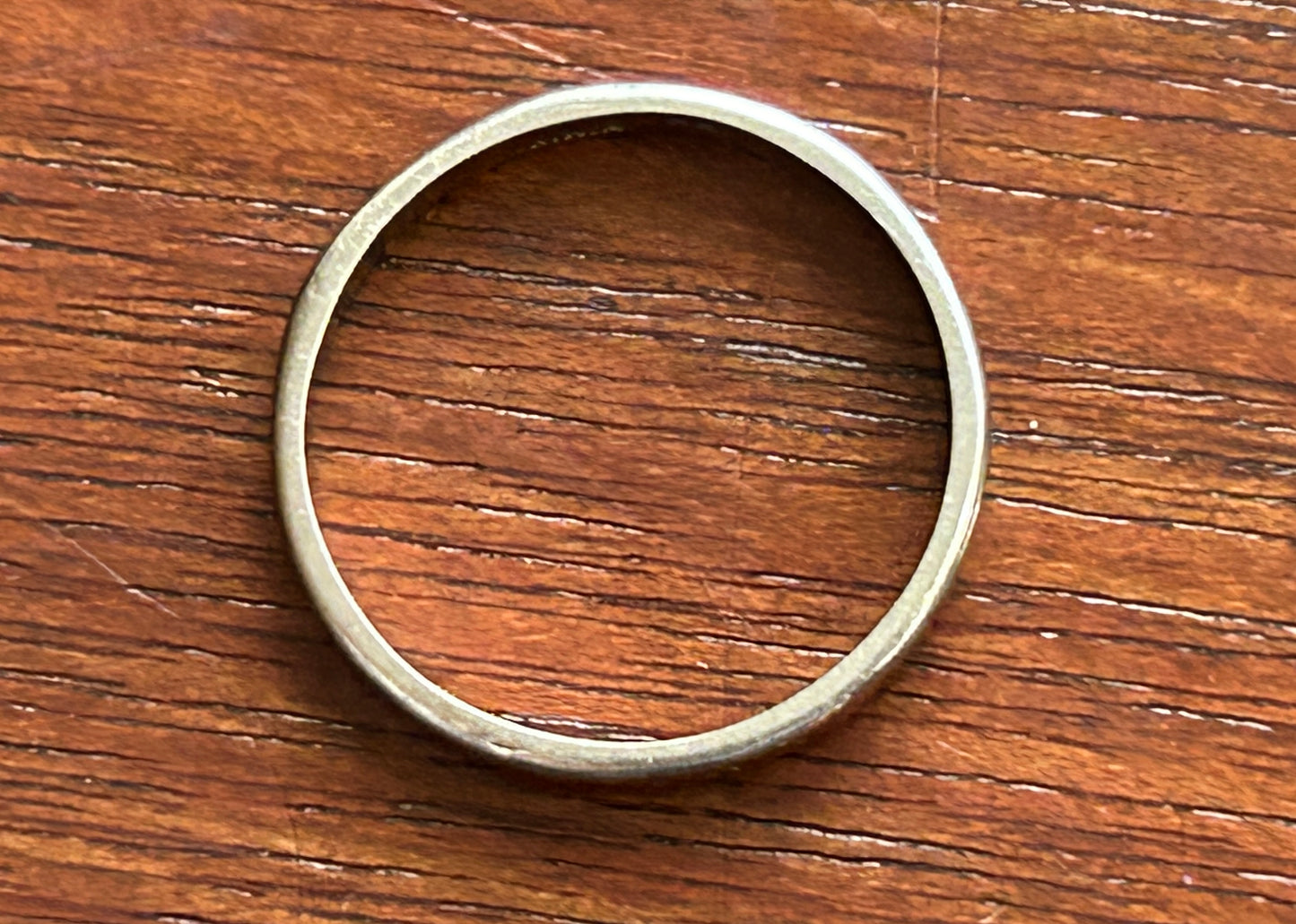 Vintage Virginia 18k White Gold Wedding Band Ring Sz 5.25