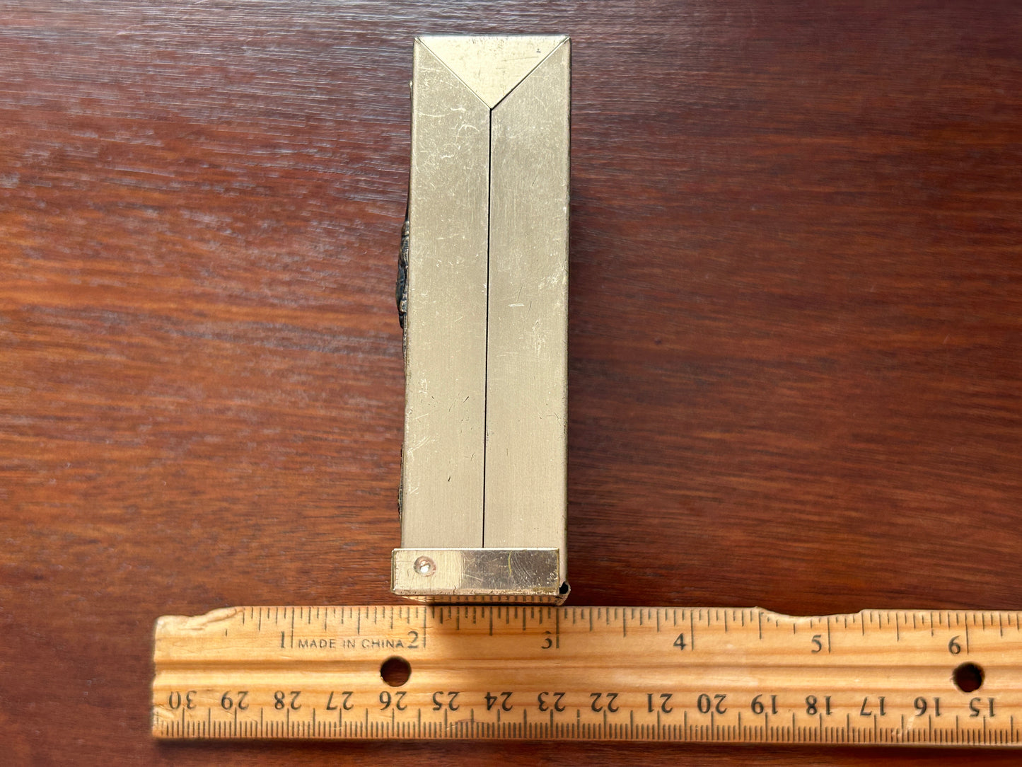 Vintage Gold Tone Repousse Cigarette Case
