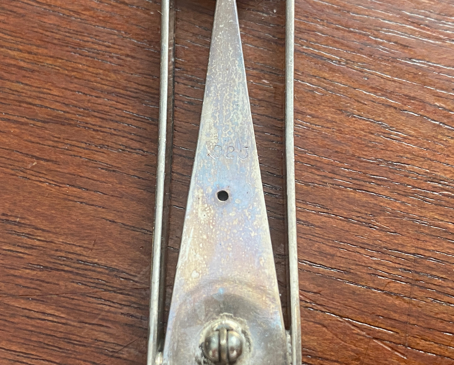 Sterling Silver 925 Modernist Large Brooch Pin
