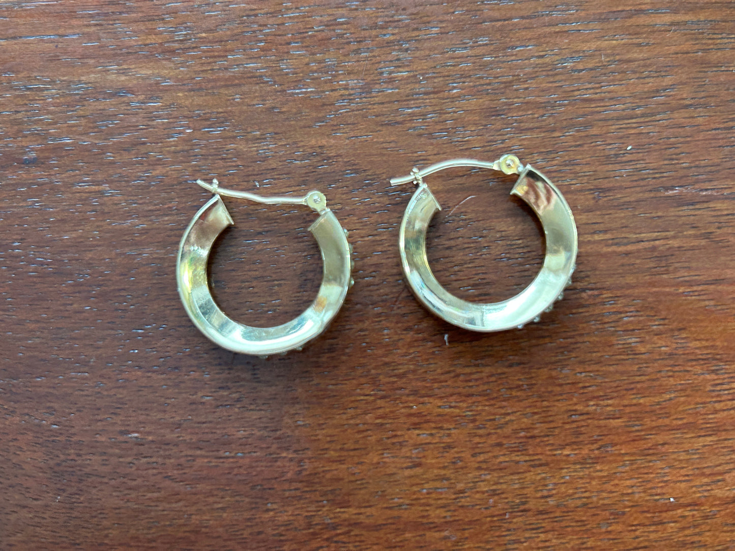 14k Yellow Gold Hoop Earrings