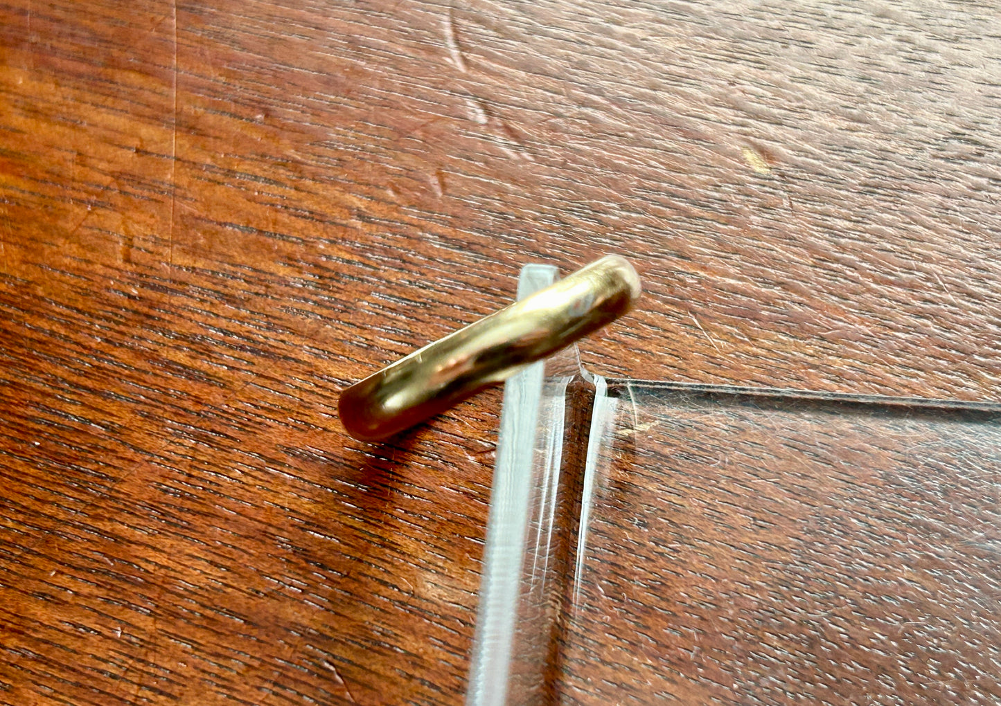 14k Yellow Gold Mens Wedding Band Ring Sz 8