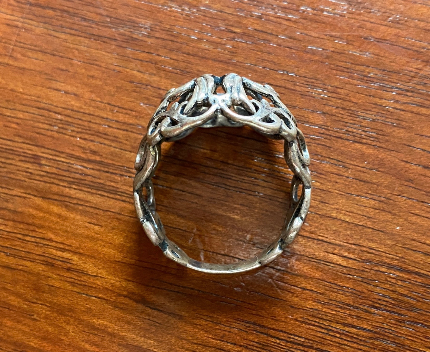 Relios by Carolyn Pollack Sterling Silver 925 Filigree Bombe Ring Sz 9