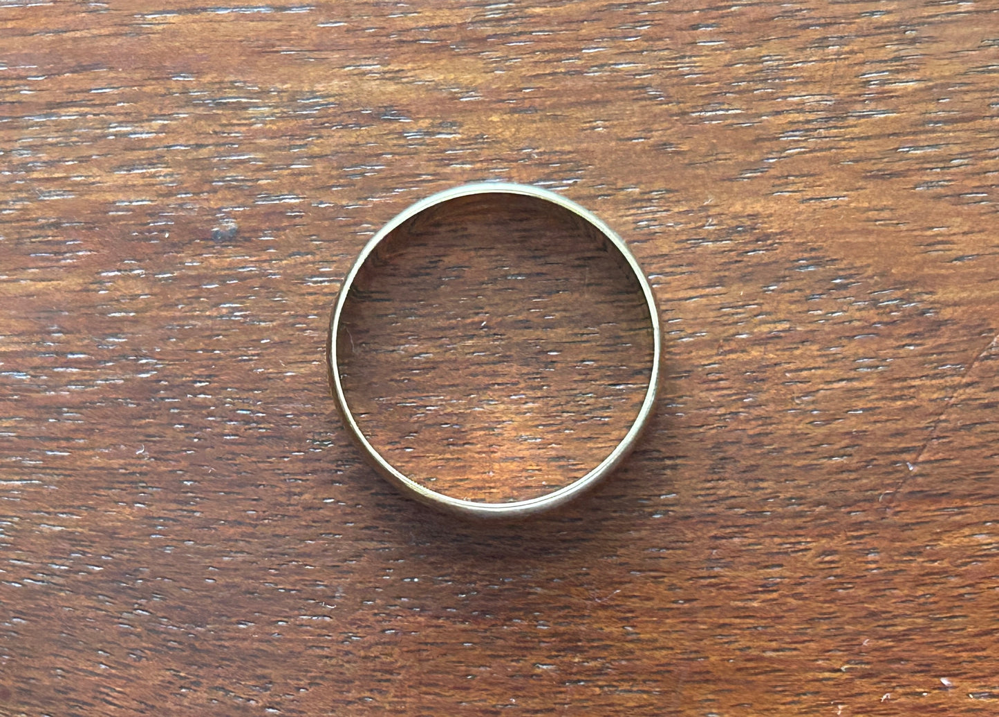 Vintage 10k Yellow Gold Wide Mens Wedding Band Ring Signed RMI Sz 8.5