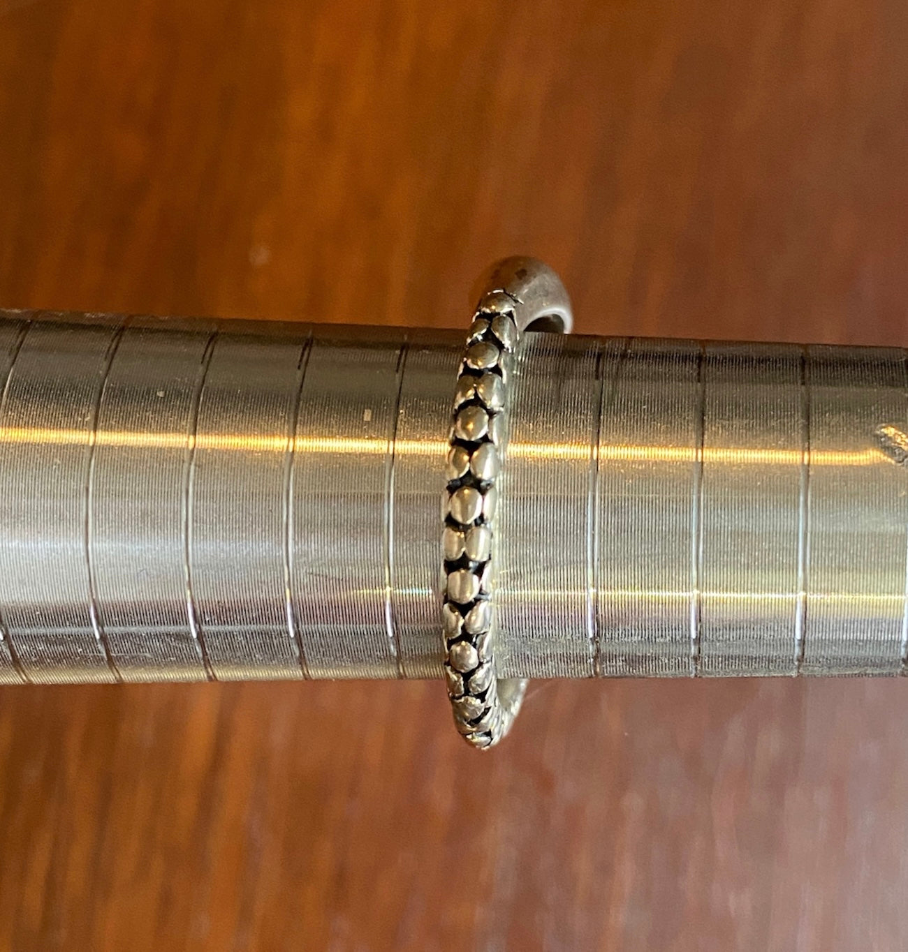Designer Michael Dawkins Sterling Silver 925 Modern Stacking Band Ring Sz 9