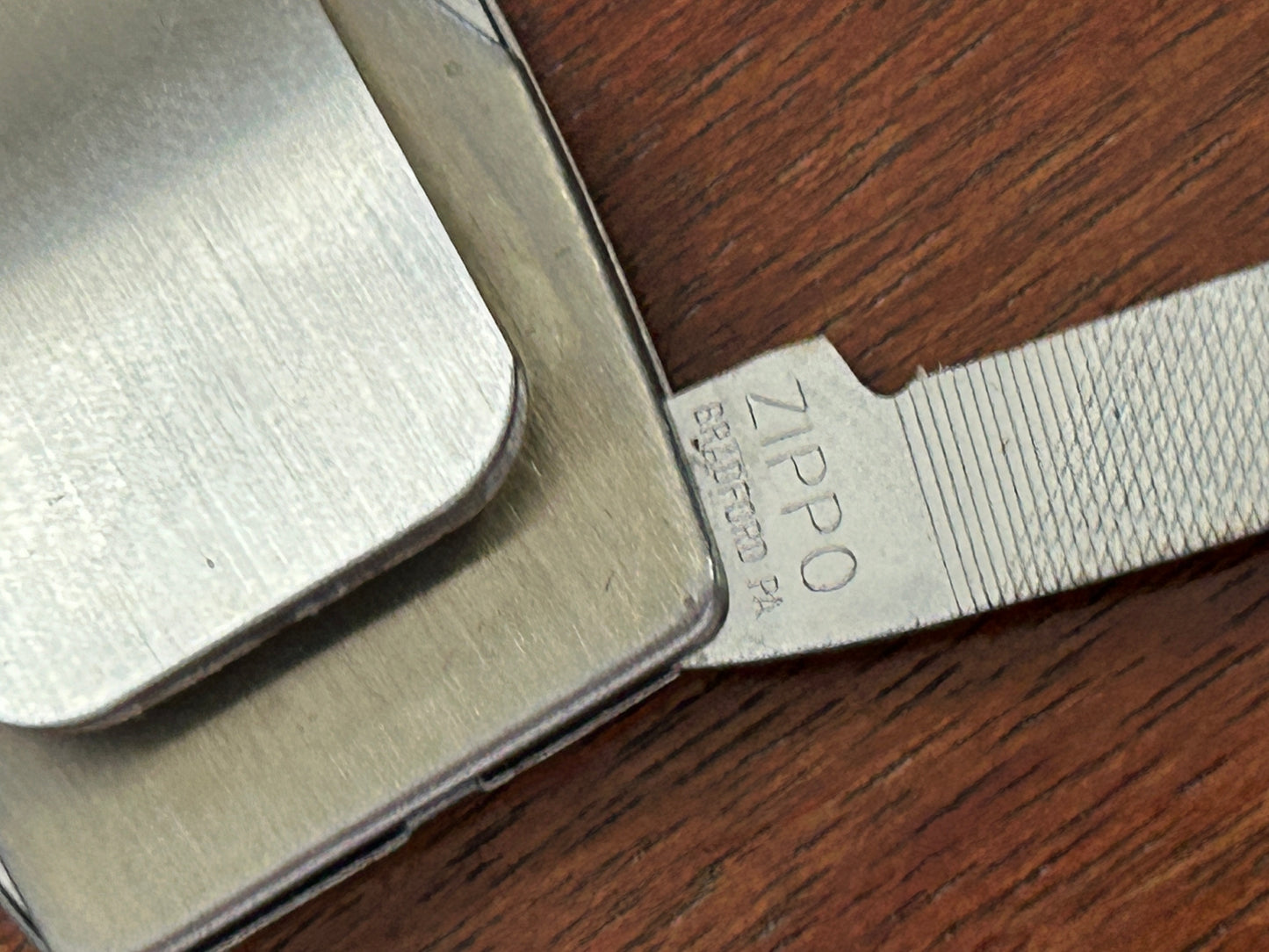Vintage In Box Zippo Money Clip Knife Advertising Buckskin Pro-Am