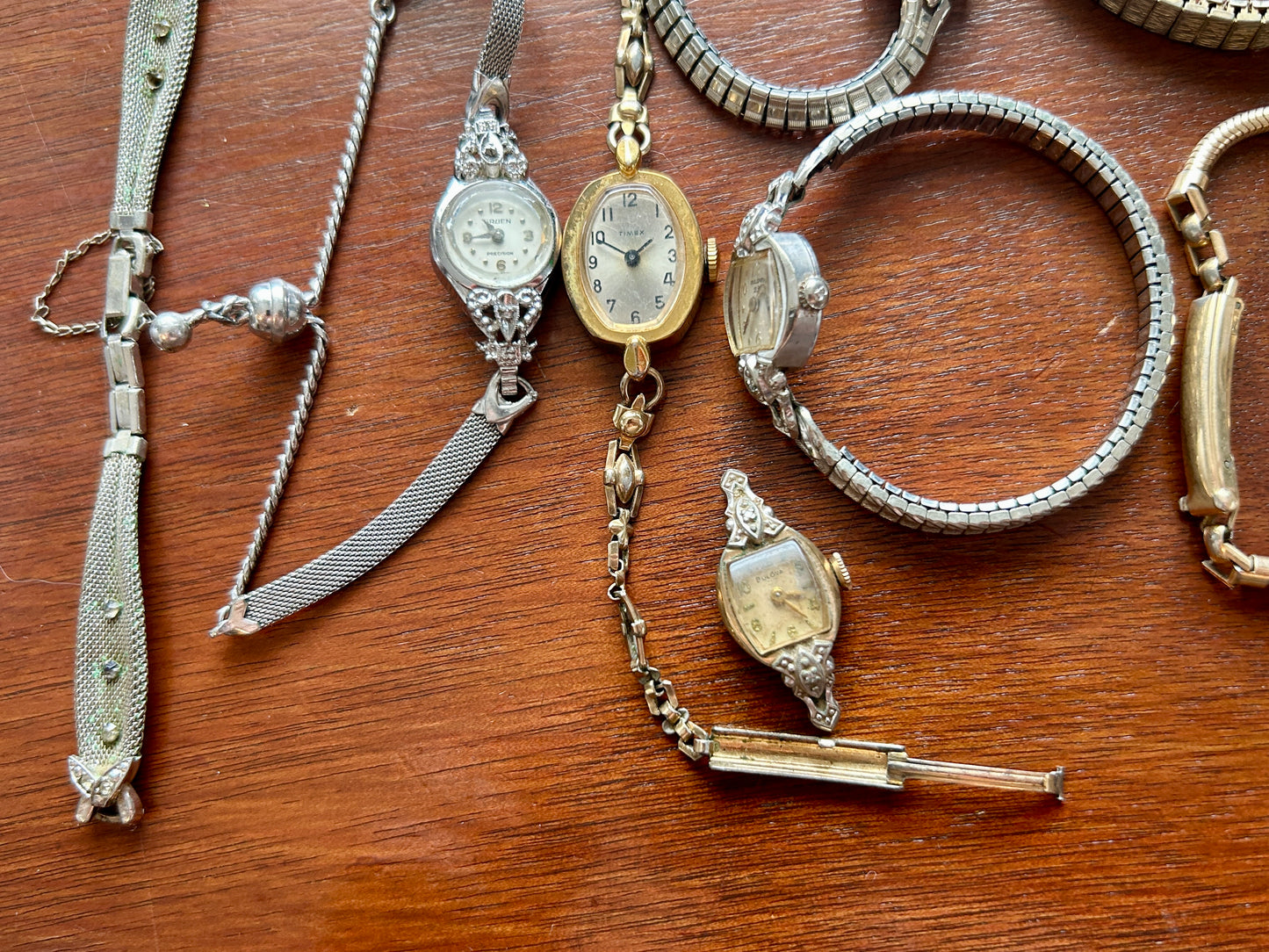 Huge Lot of Gold Filled Rolled Gold Vintage Womens Watch Bulova Elgin Gruen More