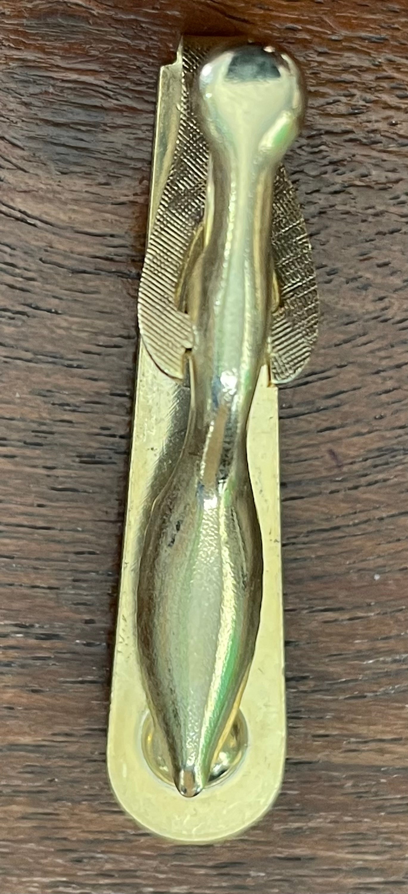 Vintage Gold Tone MCM Midcentury Mens Brushed Gold Tone Cuff Links Tie Clip