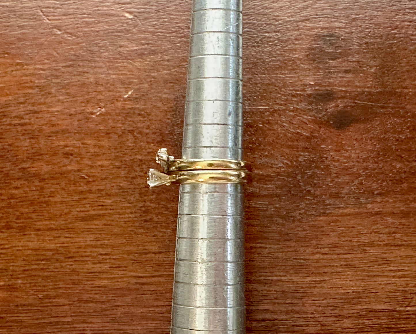 LDI Vintage 14k Yellow Gold .25ct Diamond Solitaire Wedding Engagement Ring Sz 5