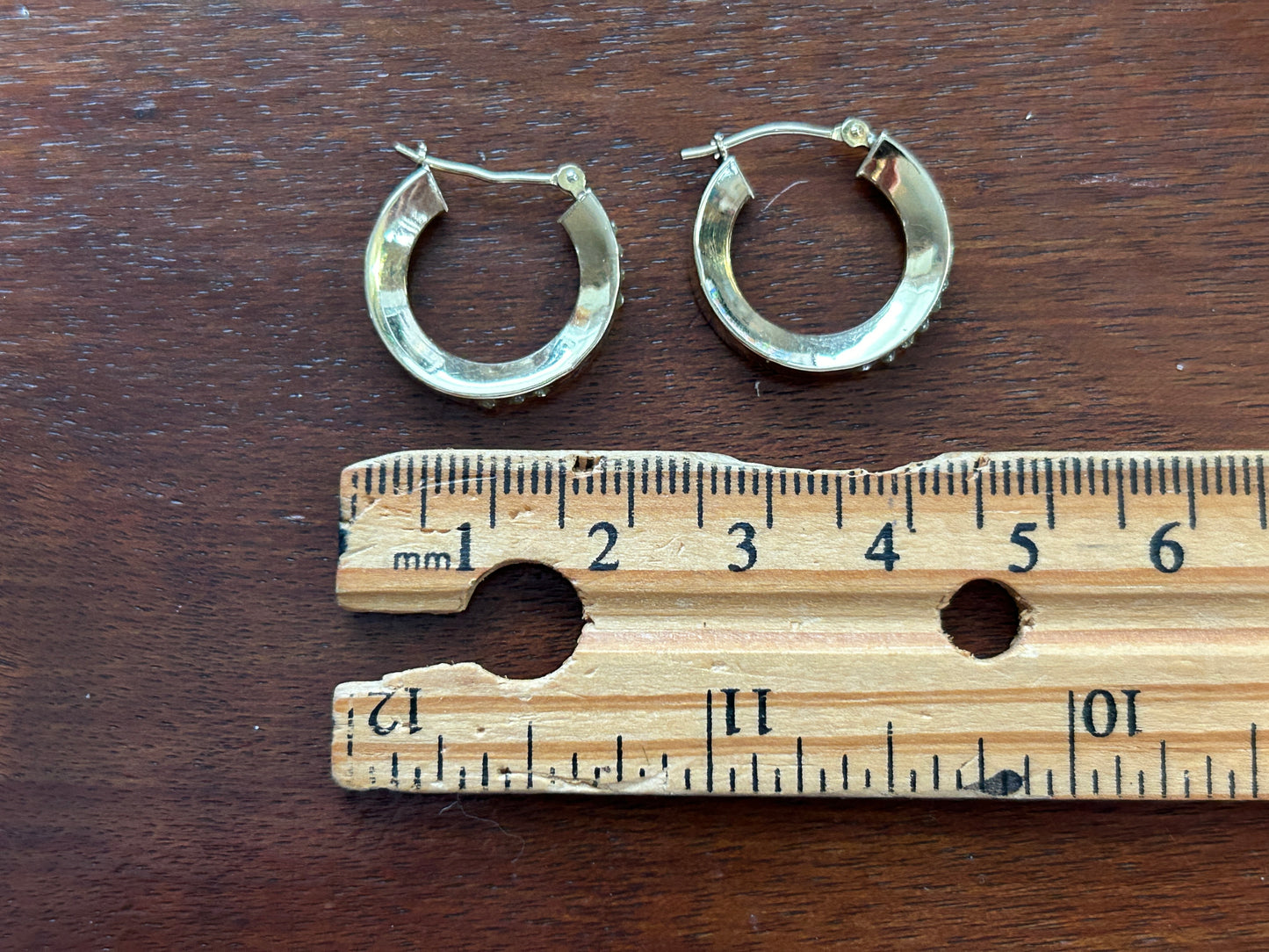 14k Yellow Gold Hoop Earrings