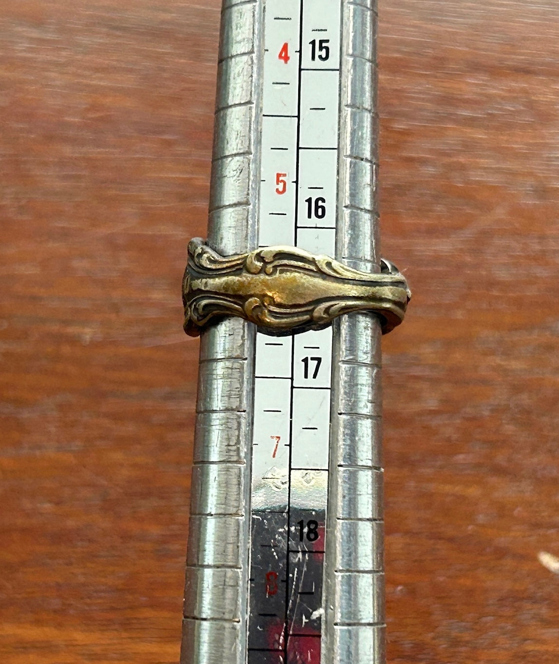 Vintage Silverplate Spoon Ring Sz 6