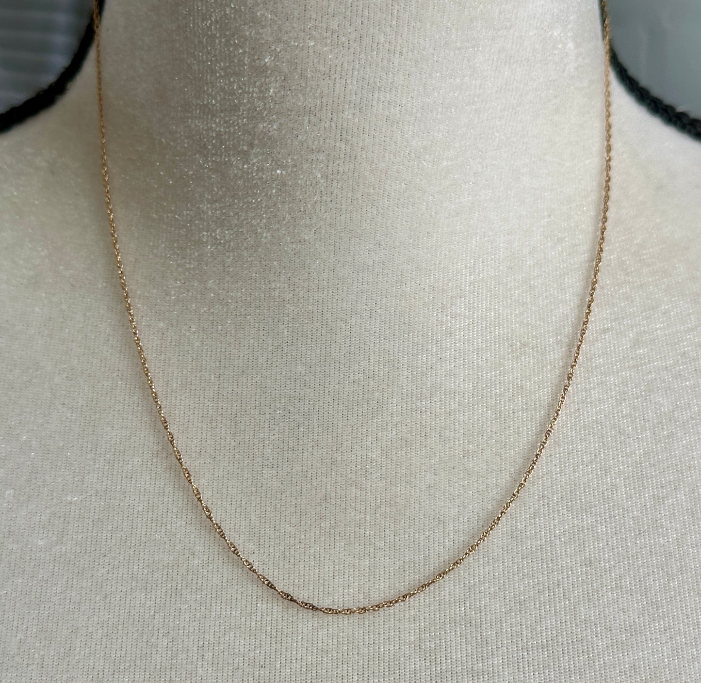Vintage 1/20 14k Yellow Gold Filled Chain Link Necklace