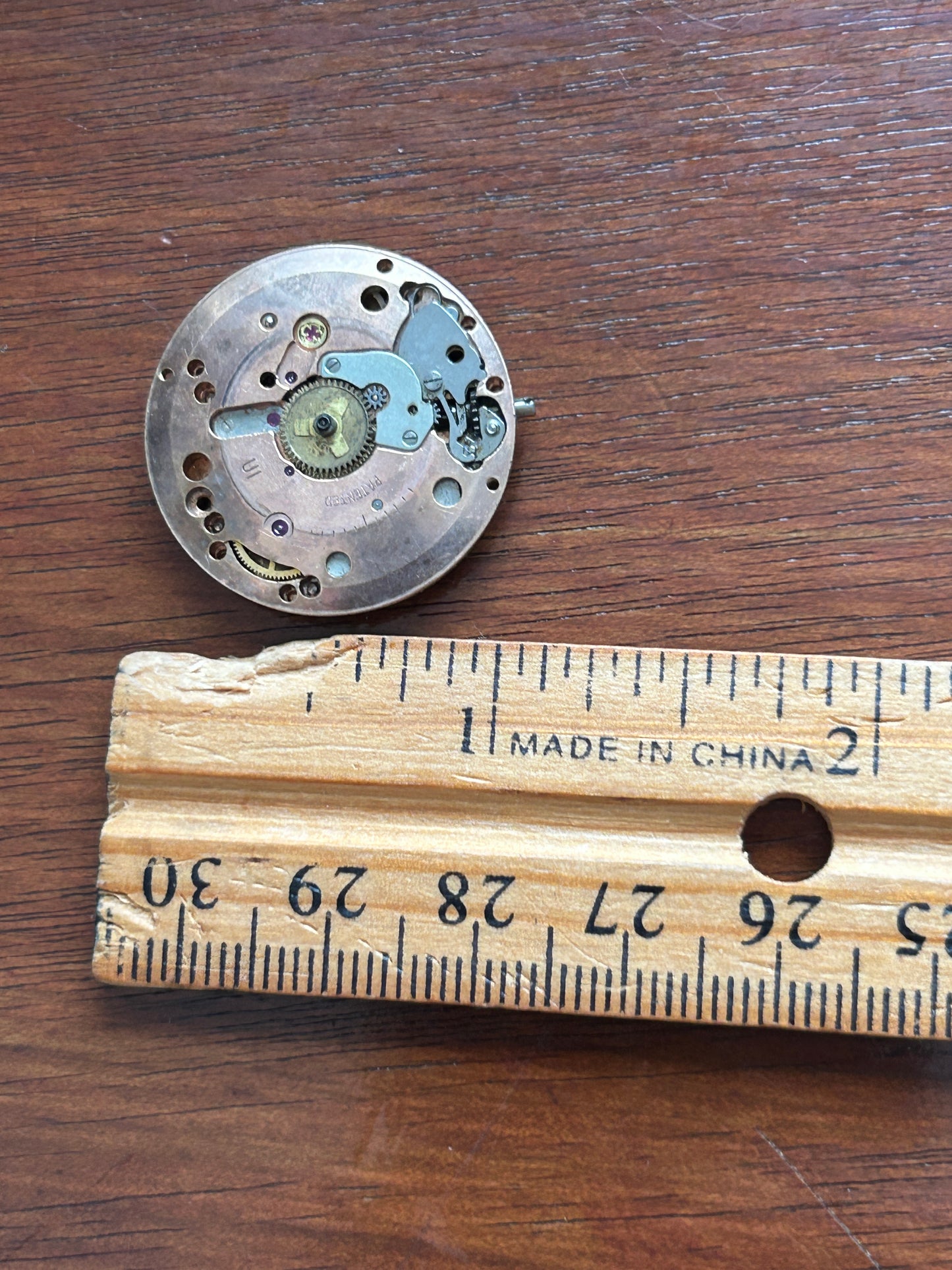 Vintage Benrus Manual Wind 17J Model DR2F1 Wrist Watch Movement