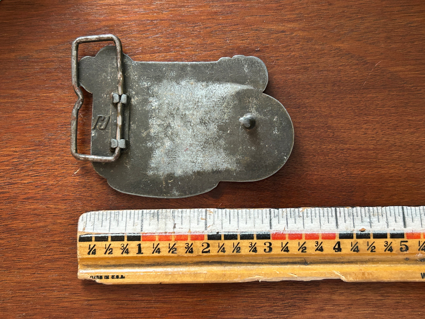 Vintage Bluegrass Guitar Fiddle Banjo Brass Belt Buckle