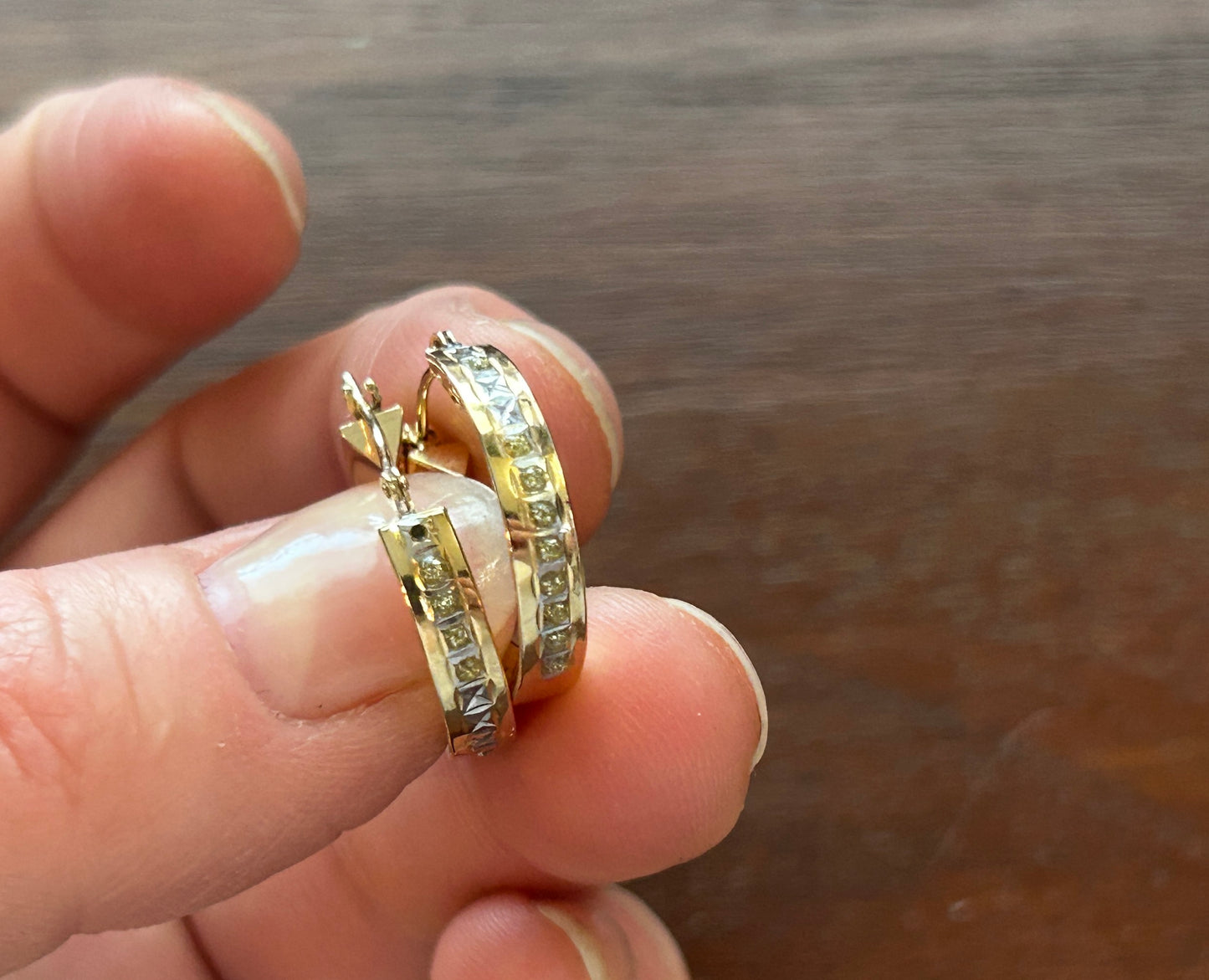 14k Yellow Gold Hoop Earrings